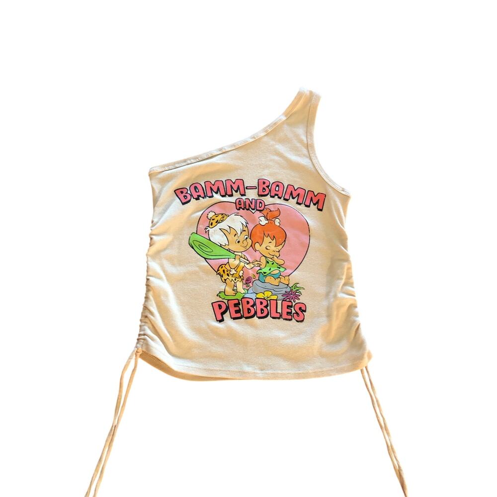 Flintstones Bam Bam and Pebbles one strap tank top Size Small